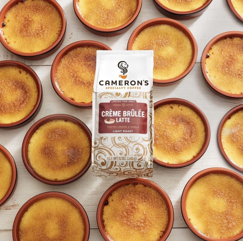 Cameron's Coffee Holiday Roasted Ground Coffee Bag, Flavored, Crème Brulee Latte, 12 Ounce - Image 2